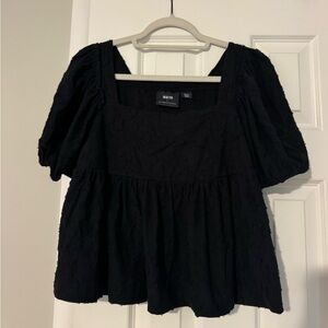 Anthropologie Black Blouse